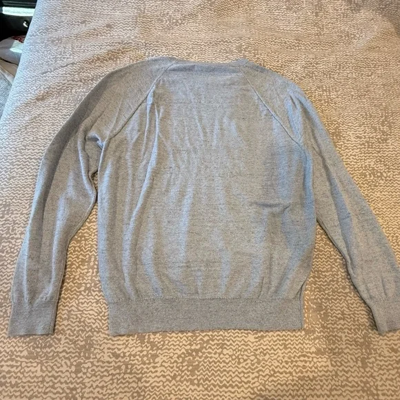 J. Crew Mercantile Men's Light Gray Crewneck Sweater - Picture 4 of 5